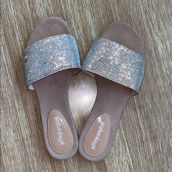 jeffrey campbell rhinestone slides